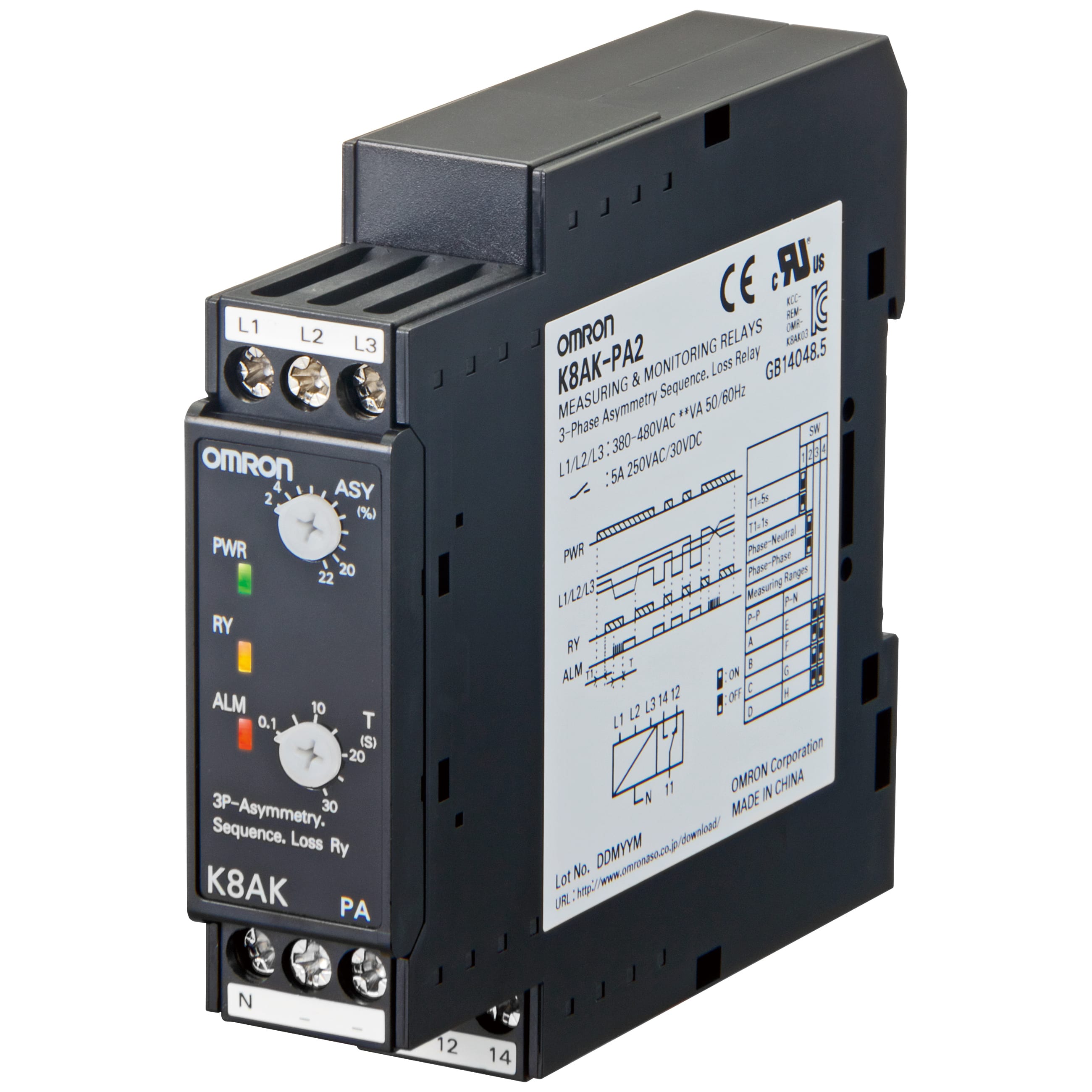 OMRON ELECTRONICS - rele-Contr3Fas220480VSeqFas.MancFasAsimFas