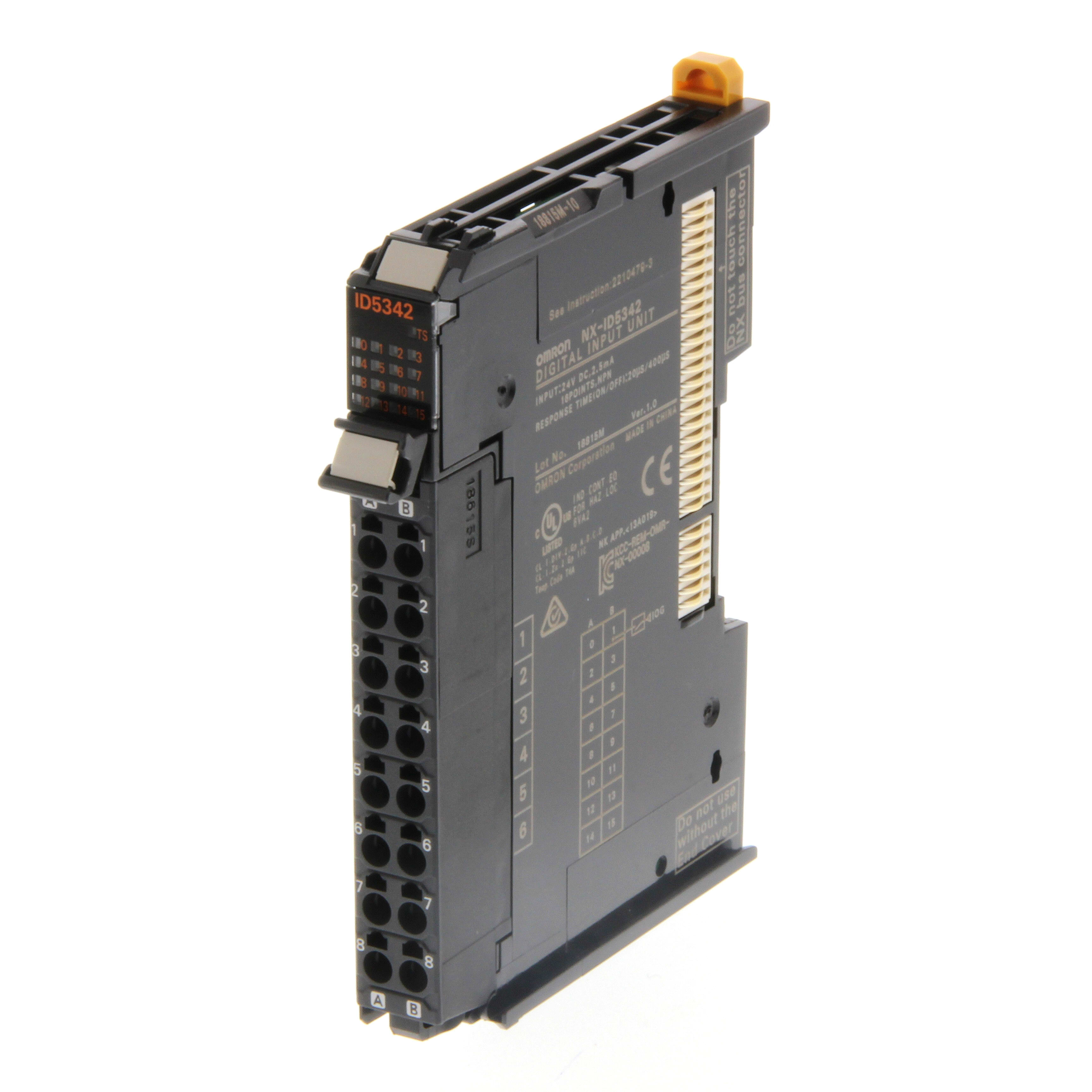 OMRON ELECTRONICS - Modulo I/O NX, 16 ingressi digitali NPN, Push-In Plus.