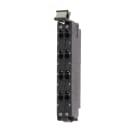 OMRON ELECTRONICS - Morsettiera ricambio serie NX con 8 terminali etichettati A+B, connettore frontale per PLC.