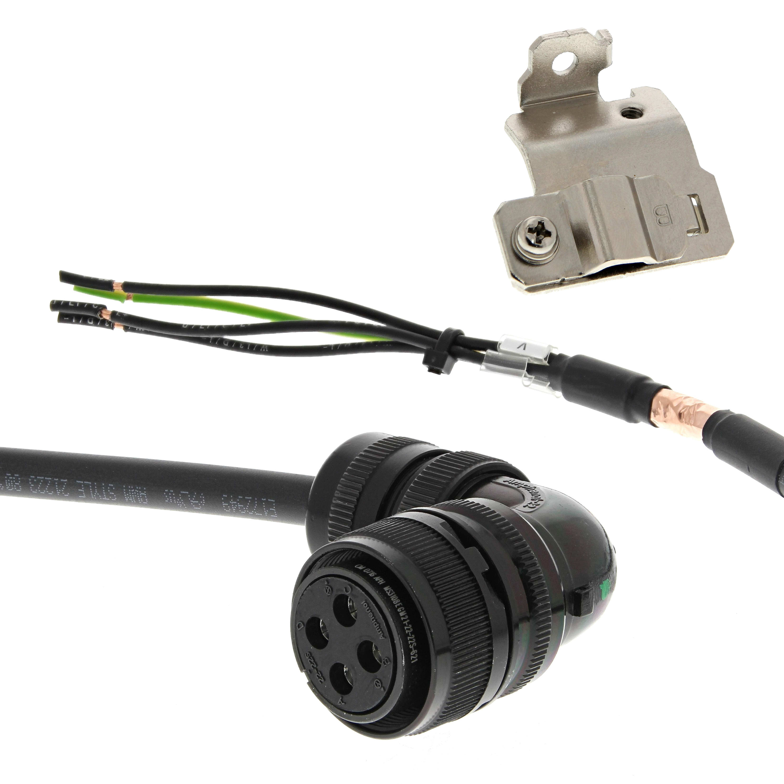 OMRON ELECTRONICS - Cavo potenza 1.5m per motori servo 1S 400V 2kW 1000rpm 3kW senza freno.