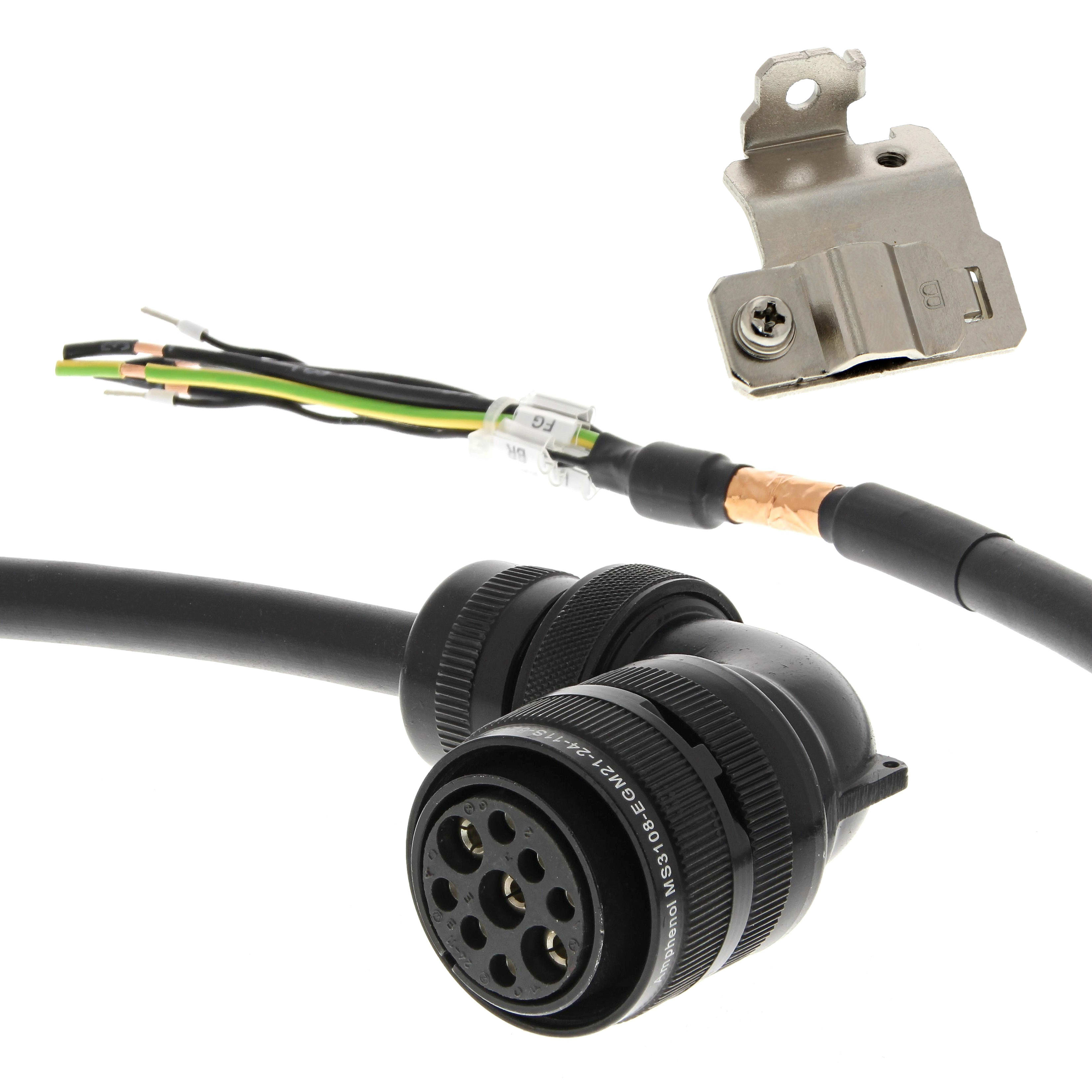 OMRON ELECTRONICS - Cavo potenza 40m per motori servo 1S 400V 400W-3kW con freno.