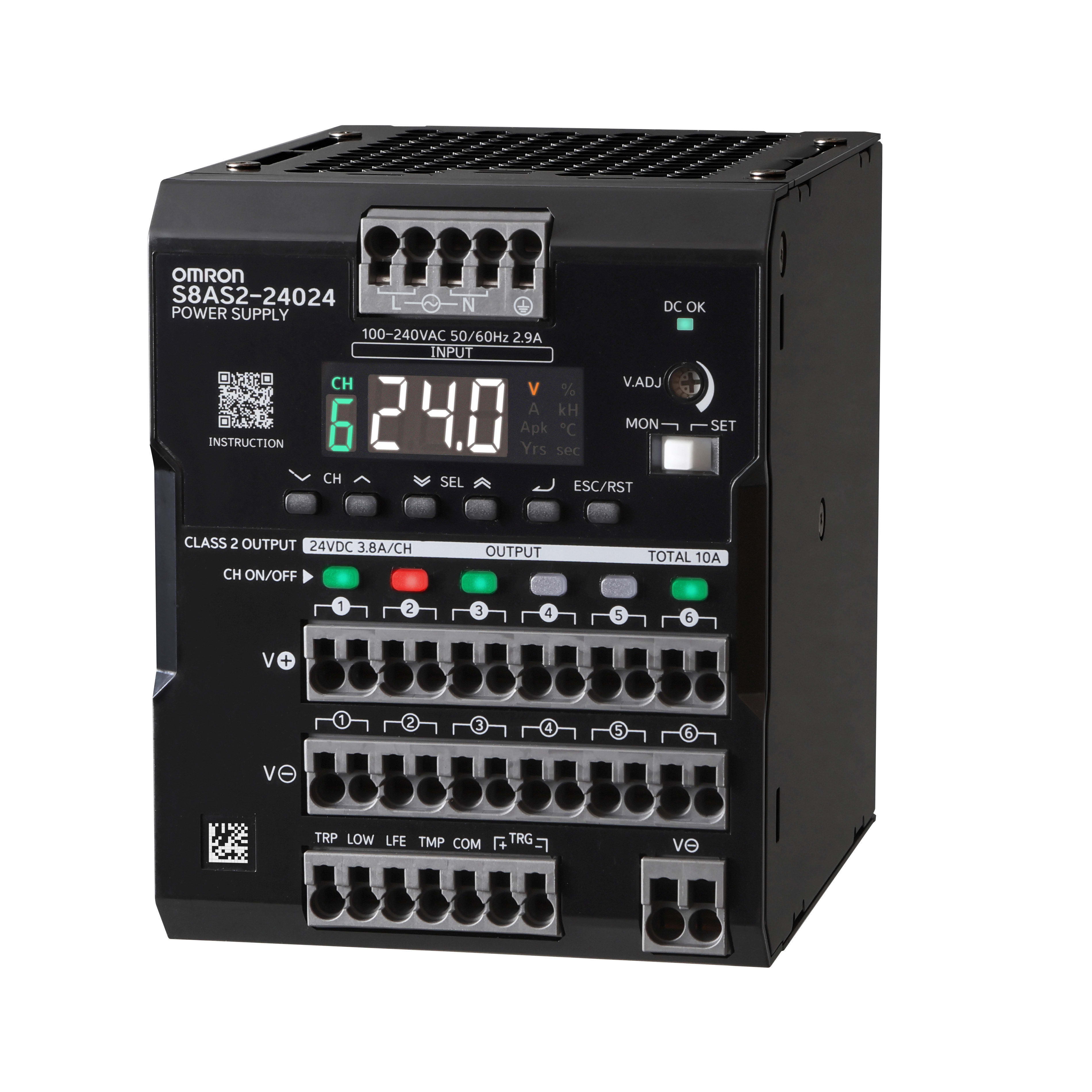 OMRON ELECTRONICS - ALIM 240W,24VDC,100-240VAC,10A,6 USCITE
