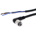 OMRON ELECTRONICS - Cavo connettore M8 angolato 3 pin 3 fili precablato in PVC per posa mobile, lunghezza 5 metri.