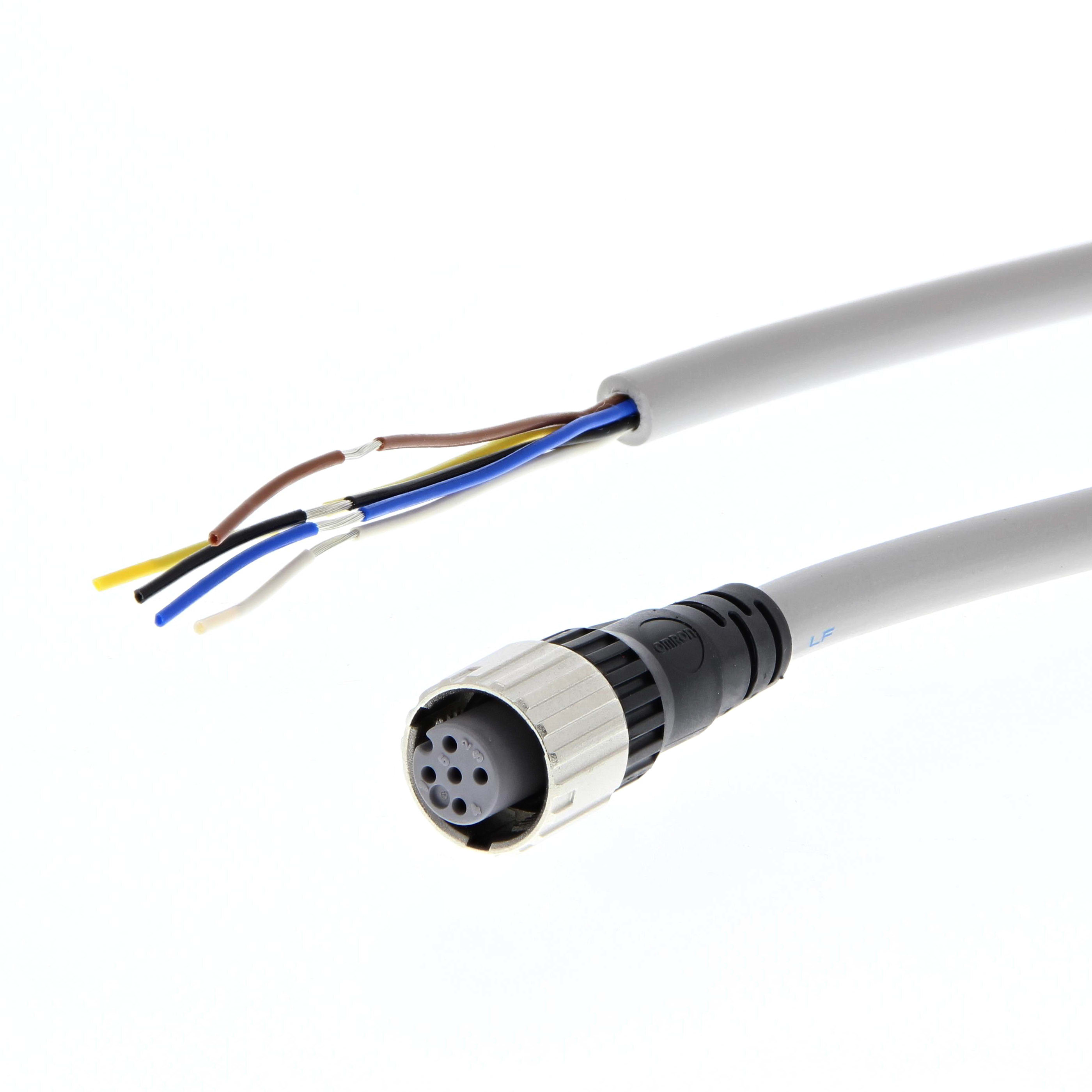 OMRON ELECTRONICS - Single-ended connector, M12 5-pin, straight