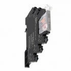 OMRON ELECTRONICS - Relè elettromeccanico G2RV-ST, slim 6mm, bobina 24 Vc.c., SPDT, 6 A/250 Vc.a., indicatore meccanico, guida DIN, terminali a vite