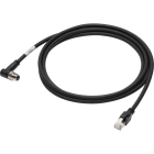 OMRON ELECTRONICS - FHV7 Ethernet cable, right angle 2 m, M12 c
