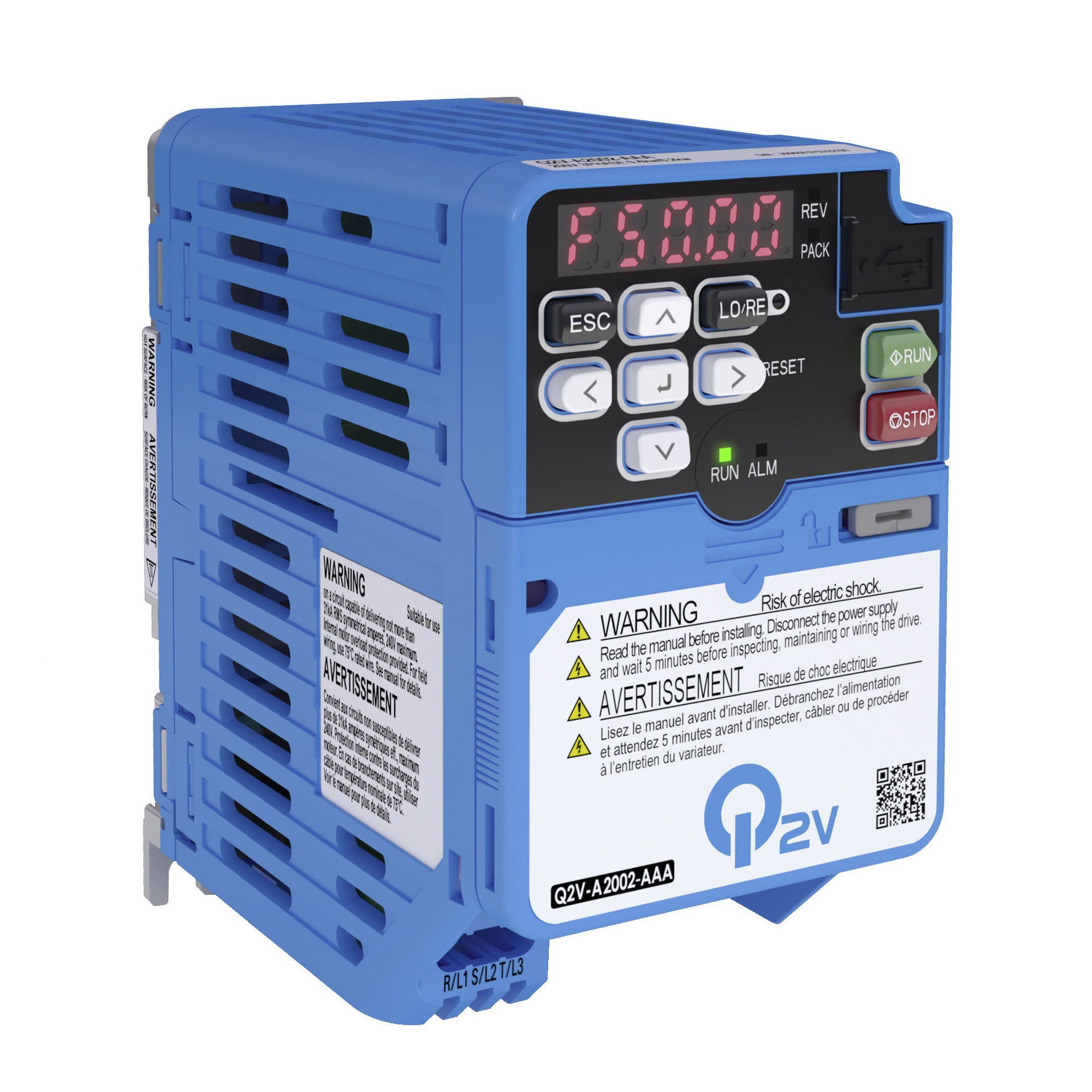 OMRON ELECTRONICS - INVERTER Q2V 200V, ND: 6 A / 1,1 KW, HD:
