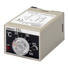 OMRON ELECTRONICS - Electronic thermostat with analog setting, 45x35mm, 0-100deg, socket mounting, 1 x rel. out, 100-240 VAC.