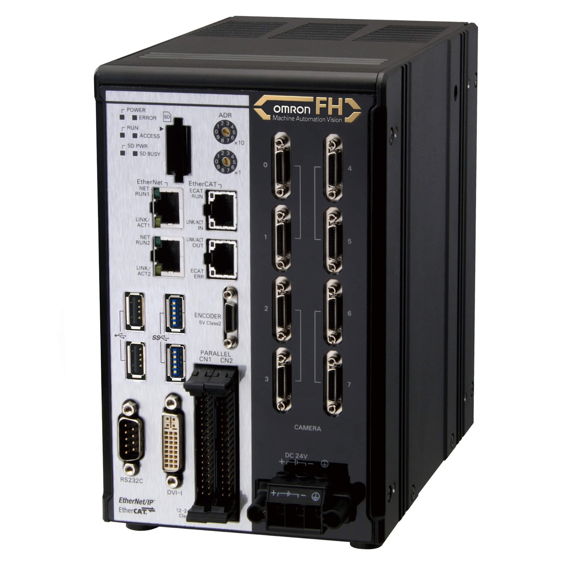 OMRON ELECTRONICS - Controllore per sistema di visione FH5051, 4 core, alta velocità, uscite NPN / PNP, 2 telecamere collegabili, Windows 10