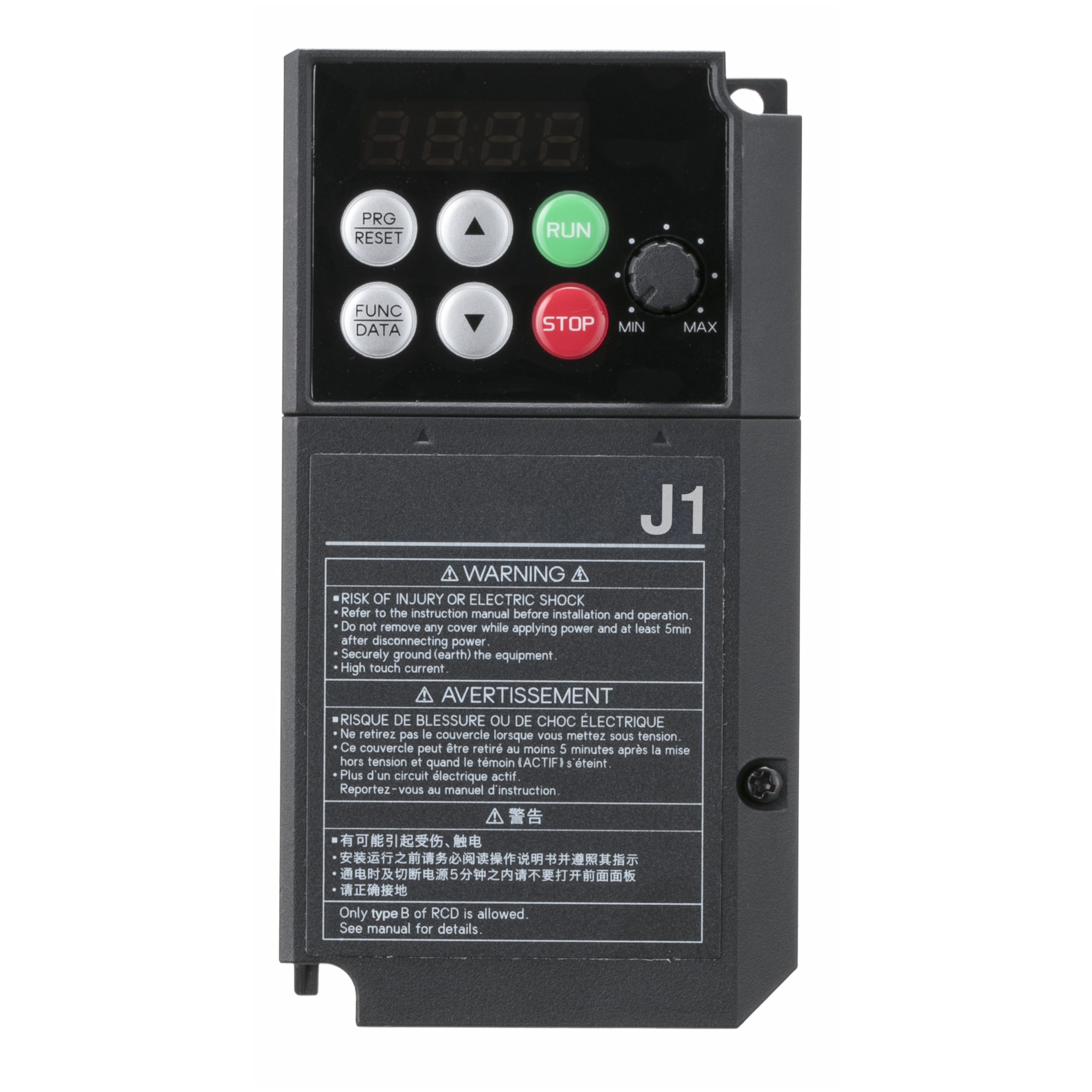 OMRON ELECTRONICS - J1 AC DRIVE, 0.4 KW, 3.5 A, 200 VAC, 1~