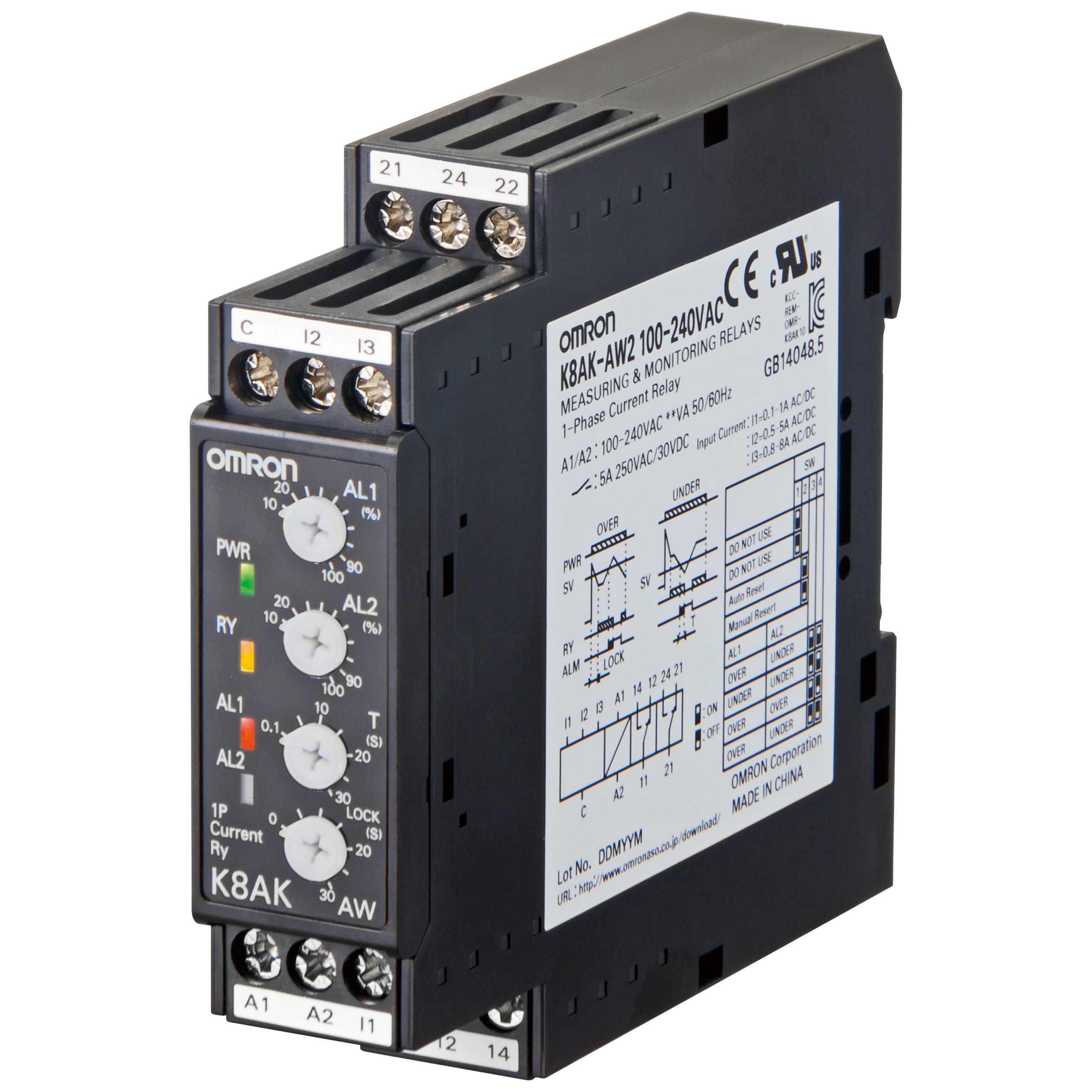 OMRON ELECTRONICS - RELE-CONTR1FASE.MINMAXCORR.0.1..5A.OUTSP