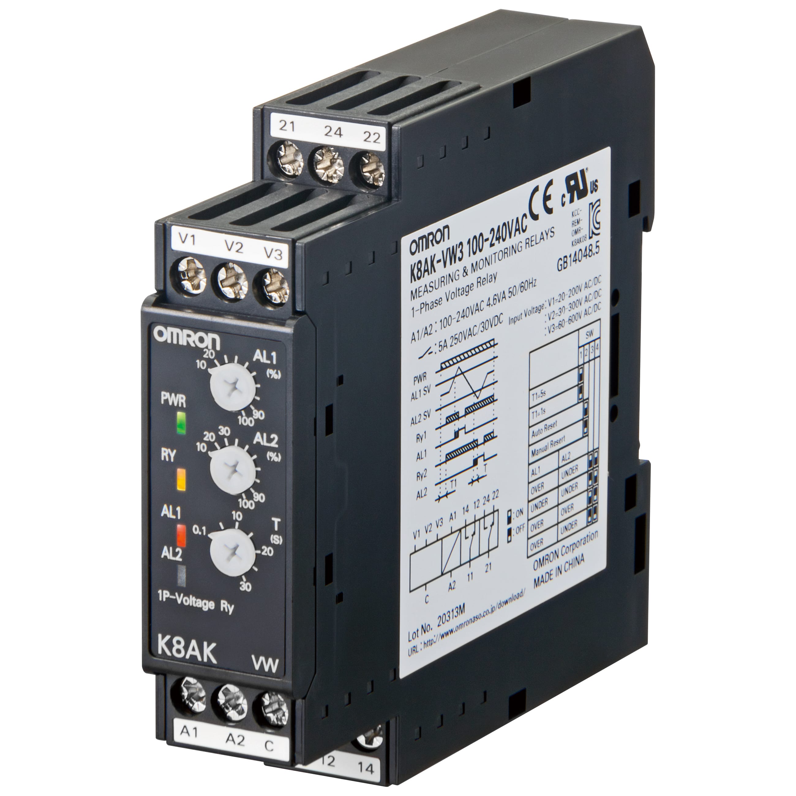 OMRON ELECTRONICS - RELE-CONTR1FASMAXMINVSIMUL2VAL20-600VOUT