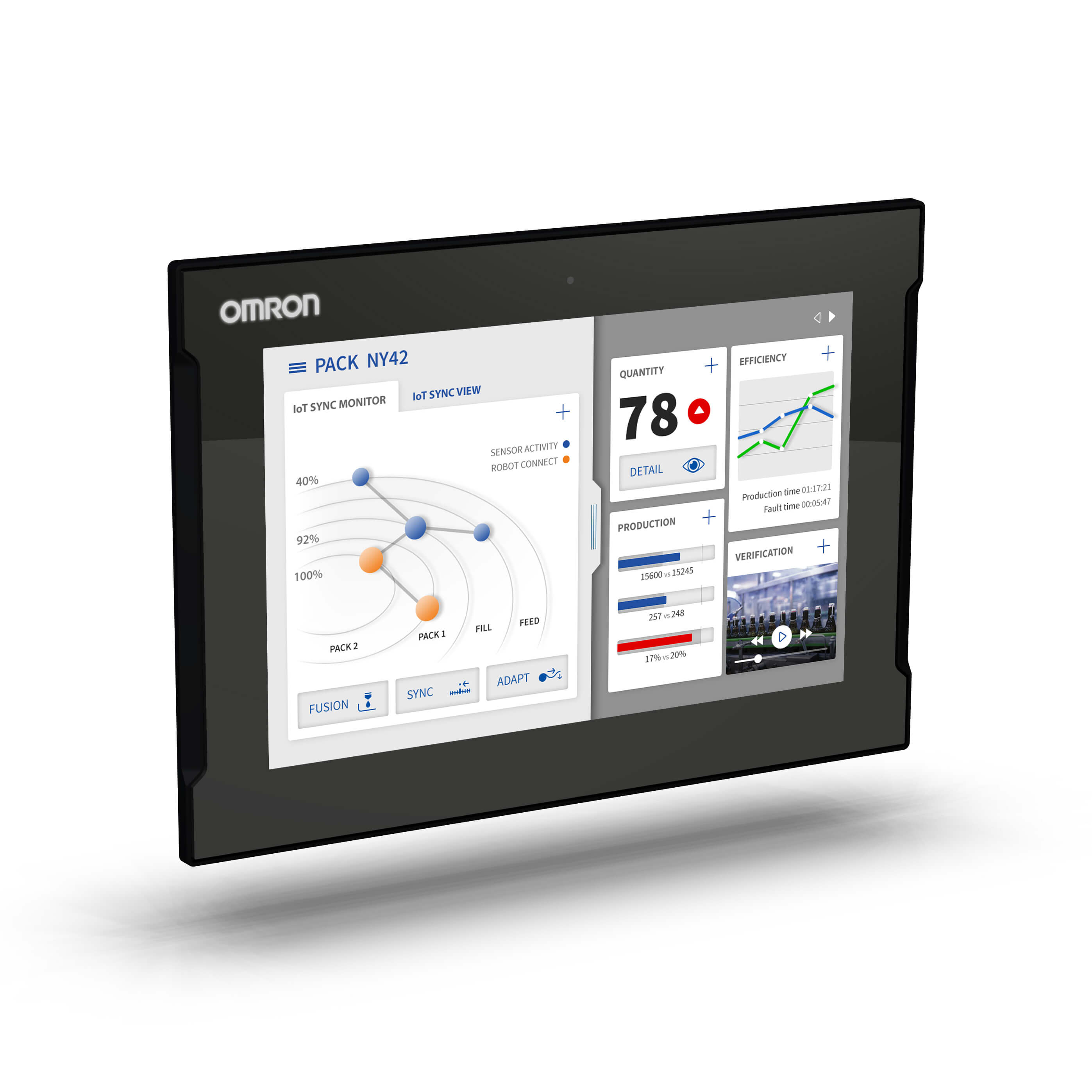 OMRON ELECTRONICS - PC- INDUSTRIAL MONITOR. TOUCH CAPACITIVO