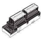 OMRON ELECTRONICS - 8 in e 8 out pnp. morsettiera a tre fili con comuni segnalati.