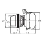 OMRON ELECTRONICS - Finecorsa meccanico, passacavo M20, 1NO+1NC, azione lenta, leva regolabile metallo, rotella plastica, IP67, riarmo manuale.