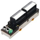 OMRON ELECTRONICS - Ethercat I-O 8 ingressi e 8 uscite PNP, morsettiera con comuni illustrati.