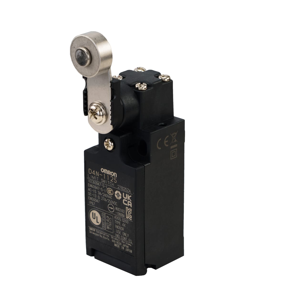 OMRON ELECTRONICS - LIMIT SWITCH, ROLLER LEVER (METAL LEVER,