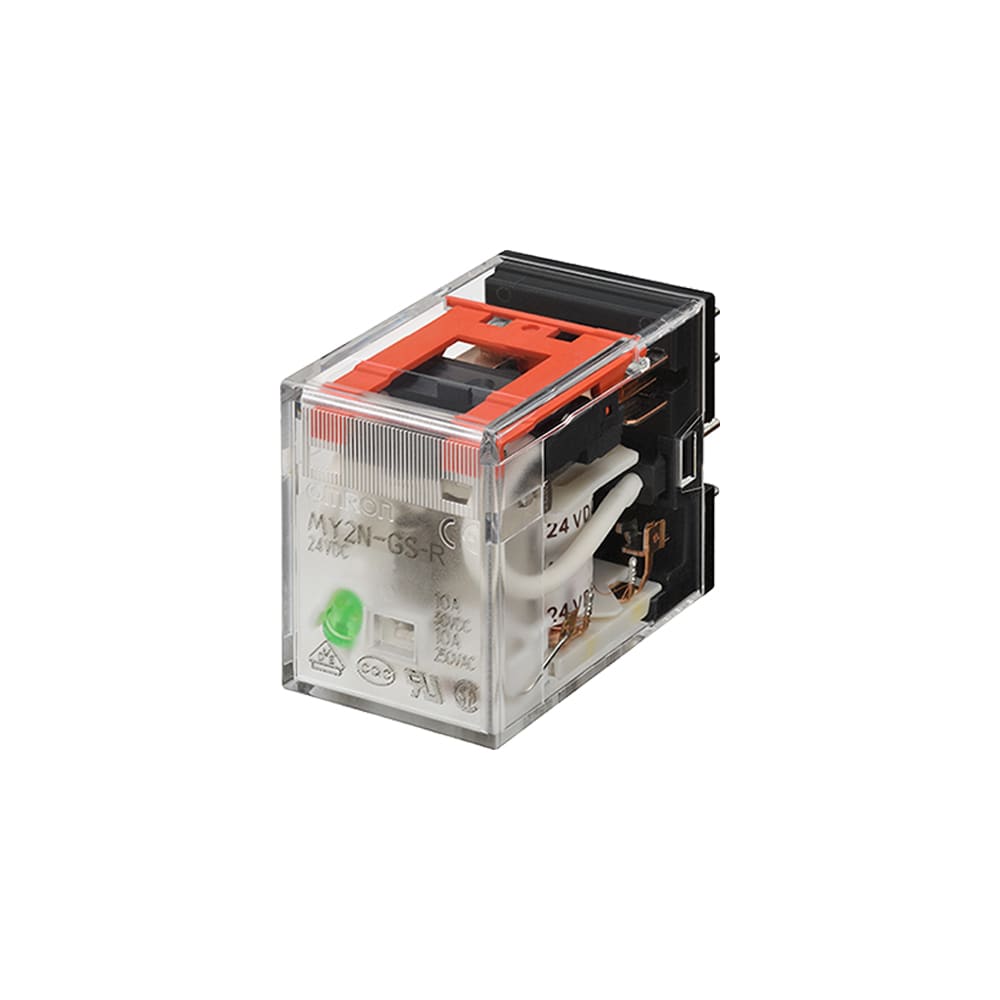 OMRON ELECTRONICS - REL  MY-GS-R, 24VCA, DPDT, 10A, LED