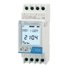 ORBIS - DATA LOG Interruttore Orario Digitale 2 moduli DIN,giornaliero/settimanale,1 contatto, 120V