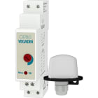 ORBIS - VEGADIN Interruttore crepuscolare 1 modulo DIN con sonda da palo o parete, 230V OB131612