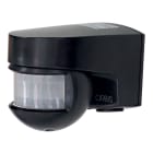 ORBIS - ISIMAT+ NERO Rivelatore di movimento da parete, rilevamento: angolo 200°, frontali 12m e laterali 8m, 230V