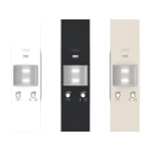 ORBIS - MINIBRIL LED LN Lampada segnapasso/emergenza da incasso con forntalini BIANCO, ANTRACITE e ALLUMINIO intercambiabili, 1 modulo DIN, 230V