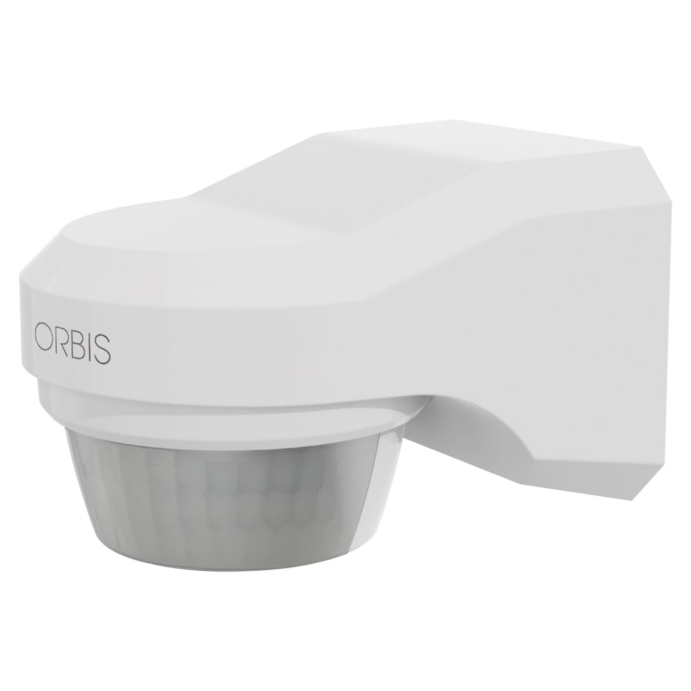 ORBIS - EVOMAT Rivelatore di movimento da parete, rilevamento: angolo 240°, diametro 12m ad altezza 2.5m, 230V