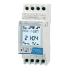 ORBIS - DATA LOG 2 Interruttore Orario Digitale 2 moduli DIN,giornaliero/settimanale,2 contatti, 12V AC/DC