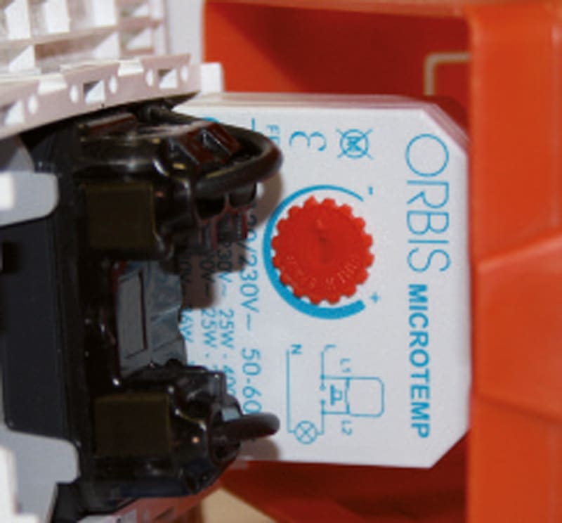 ORBIS - MICROTEMP Automatico luci elettronico, retrofrutto, 230V