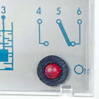 ORBIS - EBR-1 relè controllo acqua, 2 moduli DIN, 1 contatto, 230V OB230130