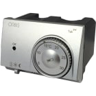 ORBIS - TEK SW ALLUMINIO Termostati elettronici da incasso, selettore riscaldamento/condizionamento, modalità notturna, 2 batterie 1.5V