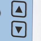 ORBIS - VELUS TOUCH BIANCO Termostati digitali da parete con display touch, funzione riscaldamento/condizionamento, due livelli impostabili, 2 batterie 1.5V
