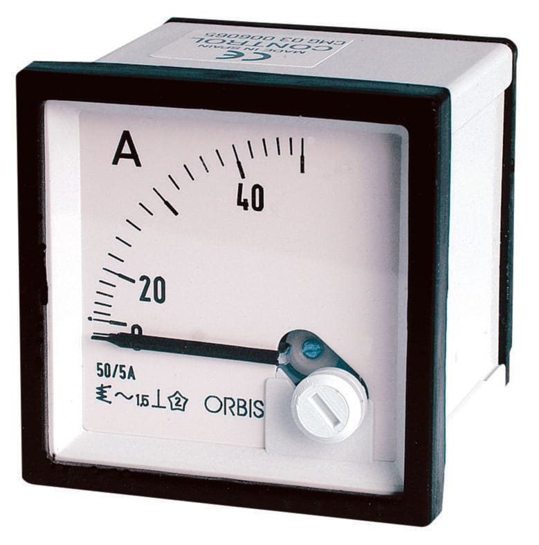ORBIS - OR3M 150/5A AMPEROMETRO AC ,dimensioni 3 moduli DIN