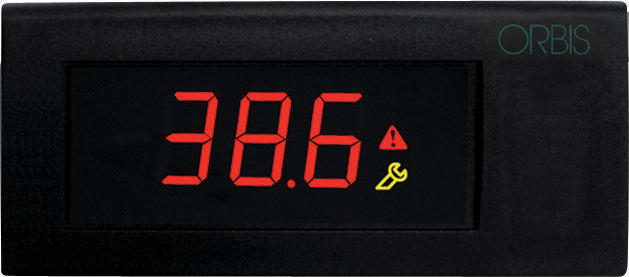 ORBIS - SCL10L-EA000ZP TERMOMETRO DIGITALE da RETROQUADRO 32x74, IN:1 sonda PTC o NTC, OUT:no, campo lavoro -50°C +150°C, 230 V