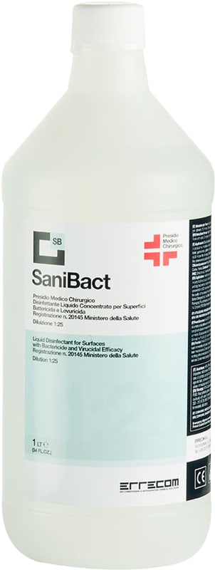 ORBIS - SANIBACT flacone da 1 lt, Disinfettante liquido per superfici (Presidio Medico Chirurgico)