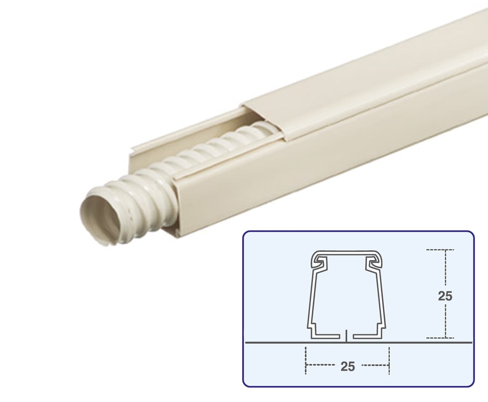 ORBIS - CB252 Canalina 25x25 mm ,lunghezza 2 m OB573000