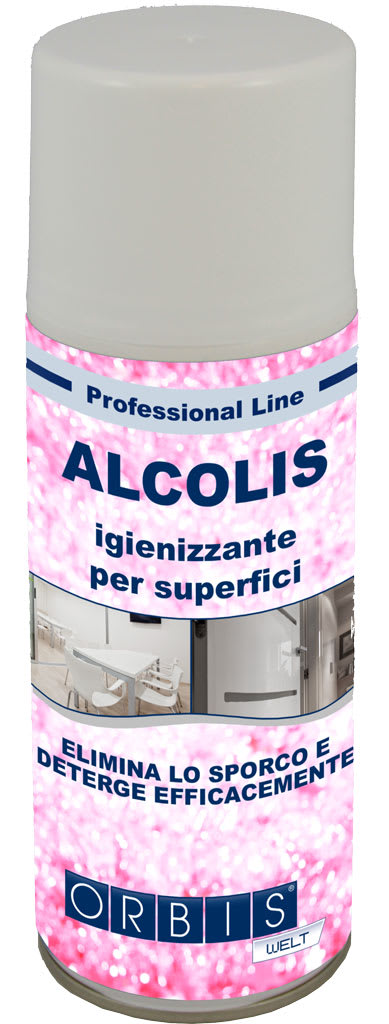 ORBIS - ALCOLIS 400 ml, Igienizzante per superfici, elimina lo sporco e deterge efficacemente OB576234