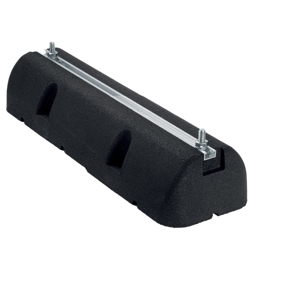 ORBIS - SPGME 400/95 supporto a pavimento in gomma lunghezza 400 mm, sezione 160x95 mm, Viti di fissaggio M 10 x 30 con testa esagonale, portata MAX 250 Kg/pz