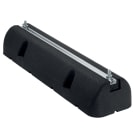 ORBIS - SPGME 600/95 supporto a pavimento in gomma lunghezza 600 mm, sezione 160x95 mm, Viti di fissaggio M 10 x 30 con testa esagonale, portata MAX 400 Kg/pz