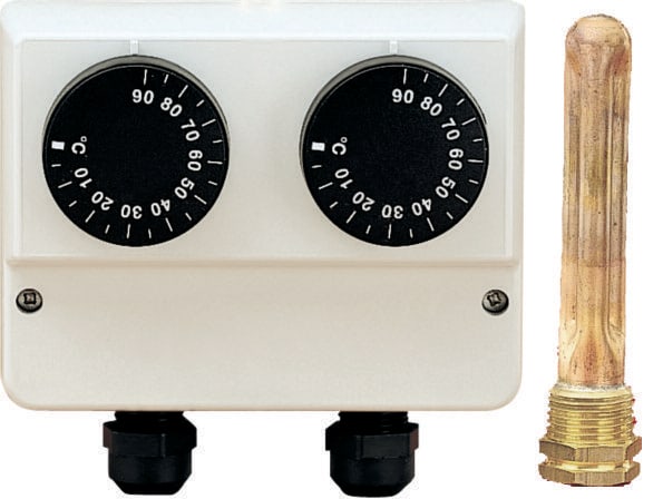 ORBIS - TS 9530 Termostato scatolato, dispositivo interno: termoregolatore a capillare, campo regolazione 0 - 90 °C, IP40