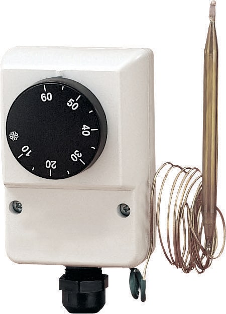 ORBIS - TS 9520 Termostato scatolato, dispositivo interno: termoregolatore a capillare, campo regolazione 0 - 90 °C, IP40 OB581170