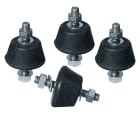 ORBIS - AVP 3922 kit di 4 supporti antivibranti, passante, altezza 22mm