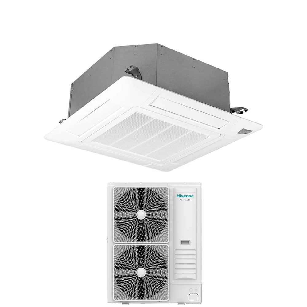 ORBIS - AUC105UR4RKC8/AUW105U4RK7 Unità interna a CASSETTA e unità esterna , potenza 10 kW,GAS R32,linea COMMERCIALE CASSETTA,HISENSE