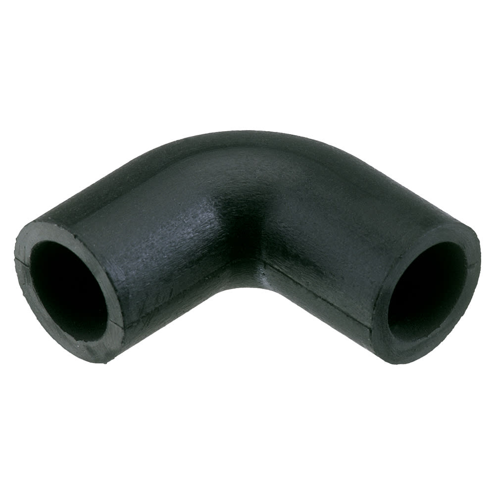 ORBIS - CV90/15 Raccordo nero flessibile a curva 90°, diametro 15 mm, per il collegamento all'ingresso del blocco di rilevazione