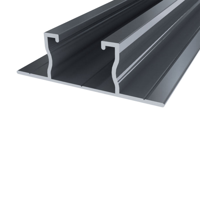 ORBIS - EASY WING SMALL Profilo in ALLUMINIO per sostegno moduli fotovoltaici, con ali laterali per fissaggio su grecata, lunghezza 3.4m