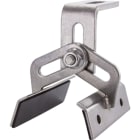 ORBIS - STS-VAR Staffa in ACCIAIO INOX REGOLABILE per coperture in lamiera GRECATA, larghezza 100mm