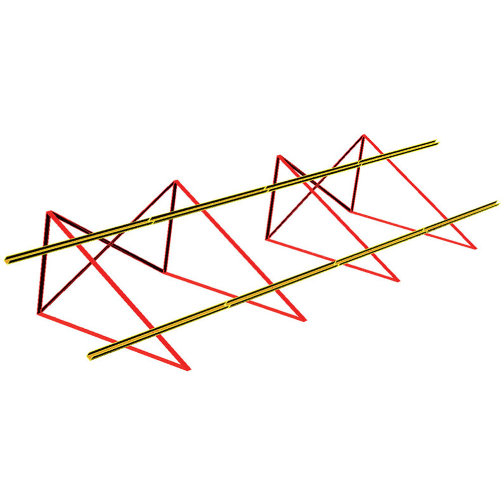 ORBIS - BRL-2 Bandella di rinforzo a croce preforata per triangoli, lunghezza 1950mm OB620340