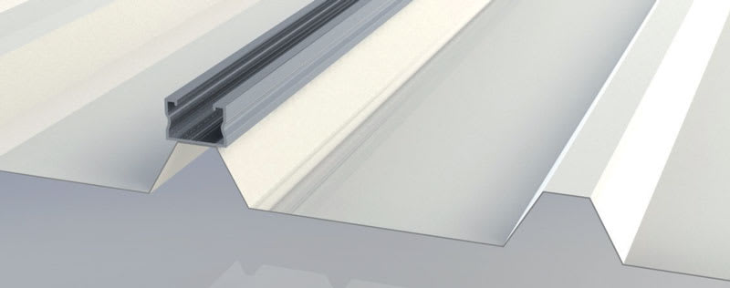 ORBIS - EASY SMALL 320 Profilo in ALLUMINIO per sostegno moduli fotovoltaici, senza guida, lunghezza 3.2m