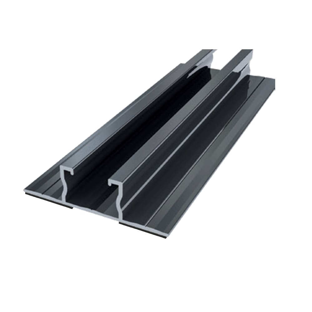 ORBIS - EASY WING 130 EPDM Profilo in ALLUMINIO per sostegno moduli fotovoltaici,con ali laterali per fissaggio su grecata, lunghezza 130cm con EPDM