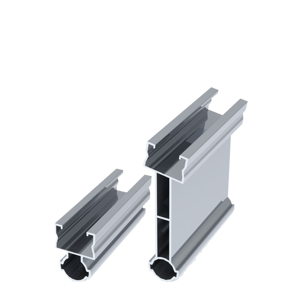 ORBIS - KITSB10 KIT Staffe elevatrici basculanti in alluminio, inclinazione pannello 10° composto da 1 SEL05 e 1 SEL10